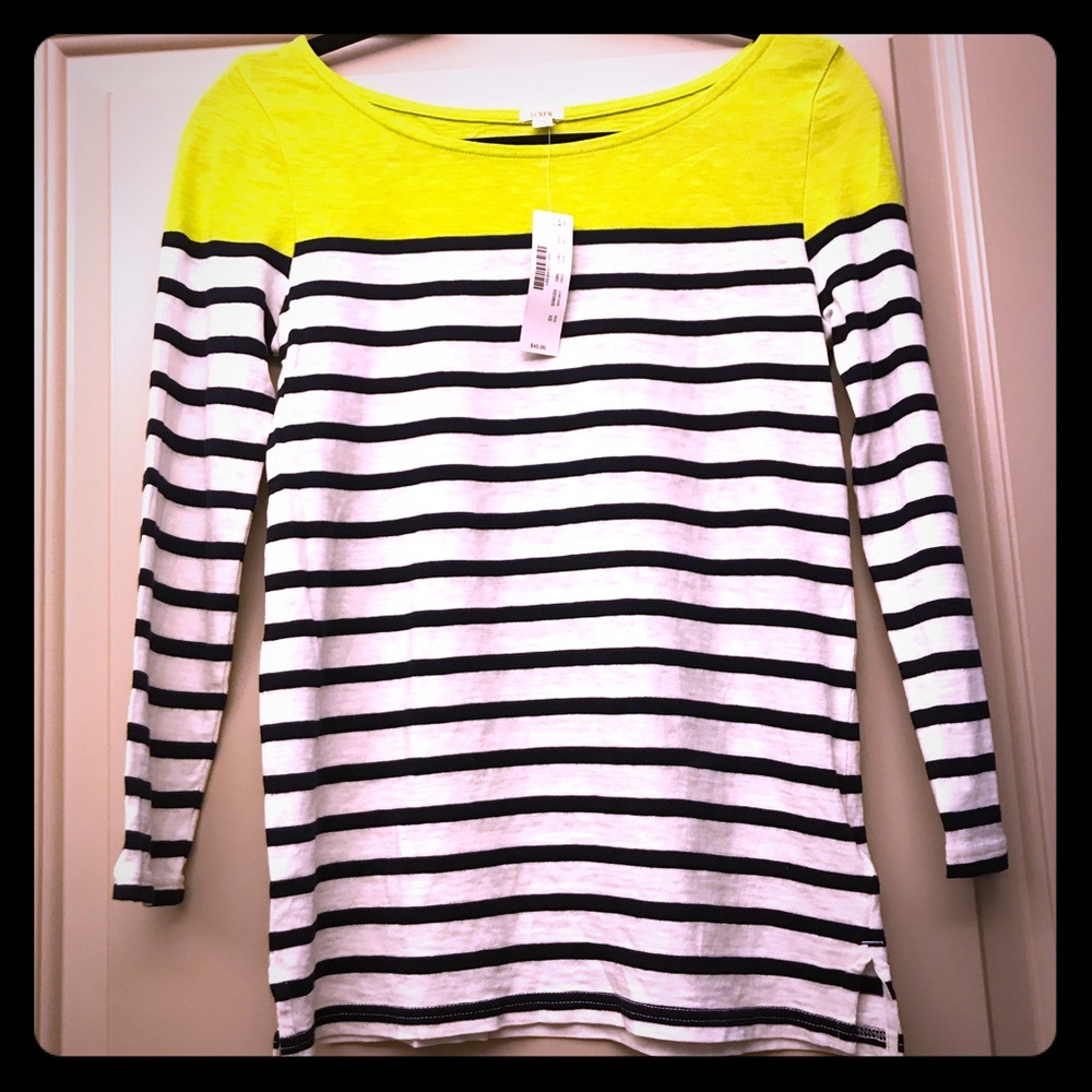 Jcrew Crew Neck Top. Size XS. New with tags.